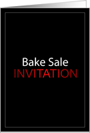 Bake Sale Invitation card