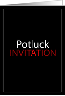 Potluck Invitation card