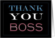 Boss Thank You card