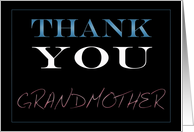 Grandmother, Thank You card