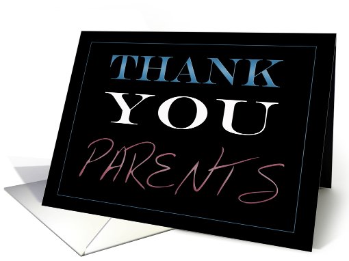Parents, Thank You card (442811)
