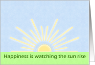 Sunrise Happiness card