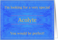 Very Special Acolyte card