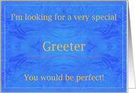Perfect Greeter card