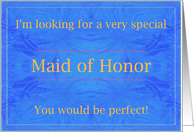 Perfect Maid of Honor card