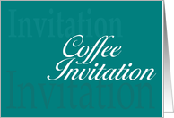 Coffee Meeting Invitation card