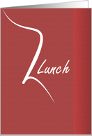 Lunch Meeting Invitation card