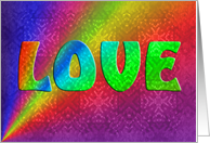 Rainbow Love card
