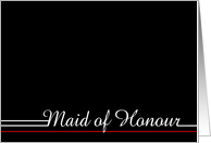 Be my Maid of Honour card