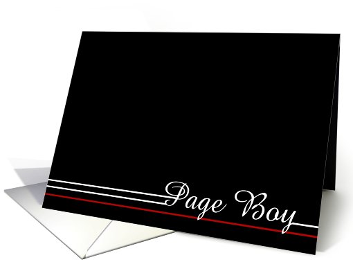 Be my Page Boy card (464786)