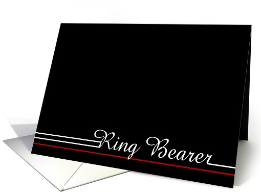 Thank you for being my Ring Bearer card (467237)