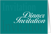 Dinner Invitation card