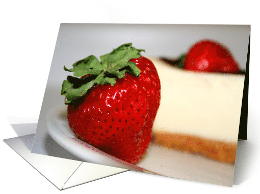 Thank You Strawberry And A Cheesecake card (502776)