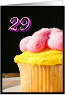 Happy 29th Birthday muffin card