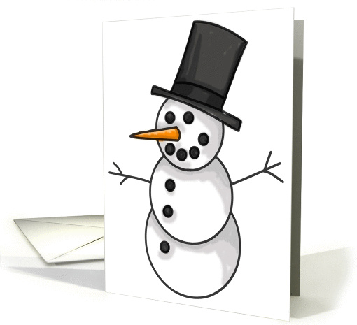 Christmas Snowman card (322995)