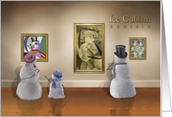 Ice Cubism Exhibit card