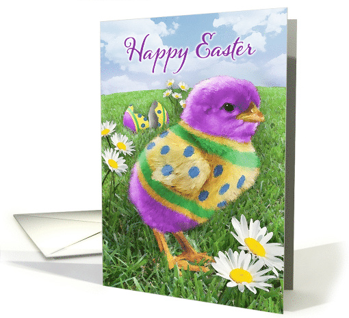 Painted Easter Chick card (896933)