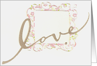 Love Frame Engagement Invitation card