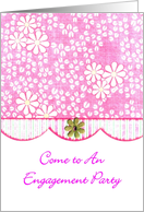 Posies Engagement Invitation card