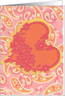 Paisley Heart Anniversary card