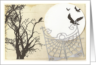 Gate and Ravens Halloween Card
