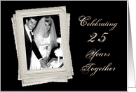 25th Wedding Anniversary - Photo Insert - Frames card