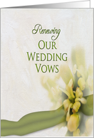Renewing Wedding Vows - Invitation - Yellow floral card