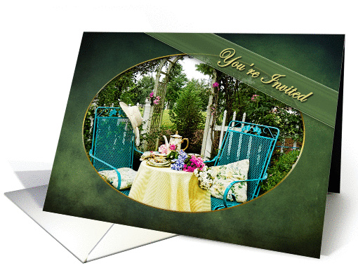 You're Invited - Cottage Garden - Tea For Two - Trellis card (1173780)