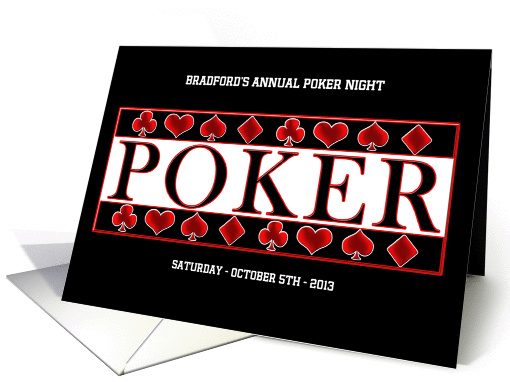 Poker Night - Invitation card (1177296)