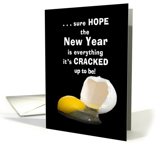 Happy New Year - Egg - Cracked - Hope card (1198558)