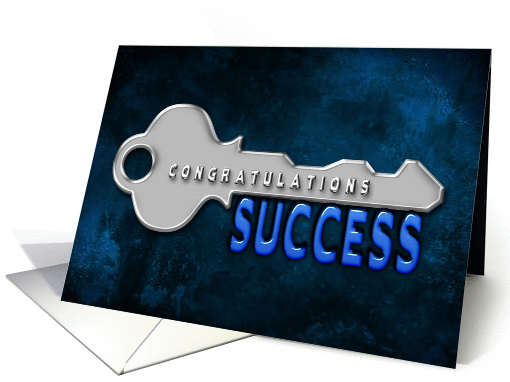 Congratulations - Concept - Key to Success card (1293918)