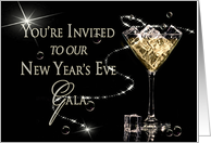 NEW YEAR’S EVE PARTY INVITATION - Classy in Black card