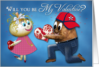 Valentine’s Day - Will you Be My . . . Potato Family Collection card