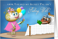 GET WELL SECRET PAL - Potato Family Collection - FUNNY card