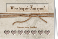 RENEWING WEDDING VOWS,Tying the Knot Again, Customize card