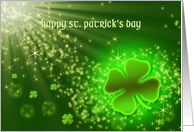 St. Patrick’s Day - Explosion of Shamrocks card