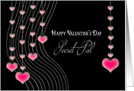 Valentine’s Day - Secret Pal - Hanging Hearts card