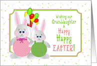 Easter - Granddaughter - Bunnies and Balloons card