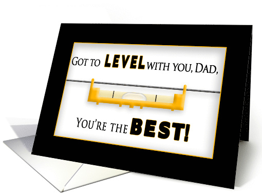 FATHER'S DAY, Dad, Hanging Construction Level card (1479232)