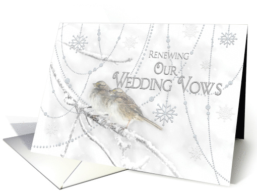 Winter Renewing Wedding Vows Invitation - Dreamy Snowy... (1492294)