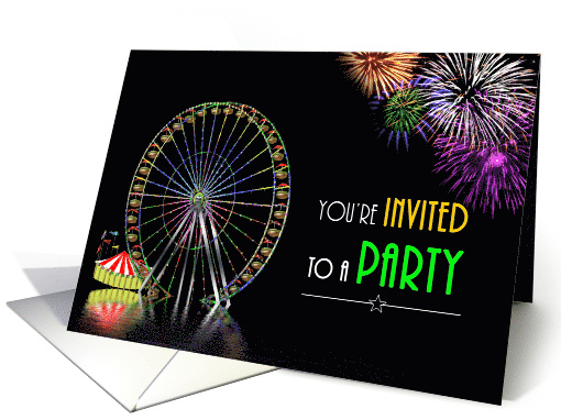 PARTY Invitation - Multi-Use - Festive - Amuzement Park -... (1507596)