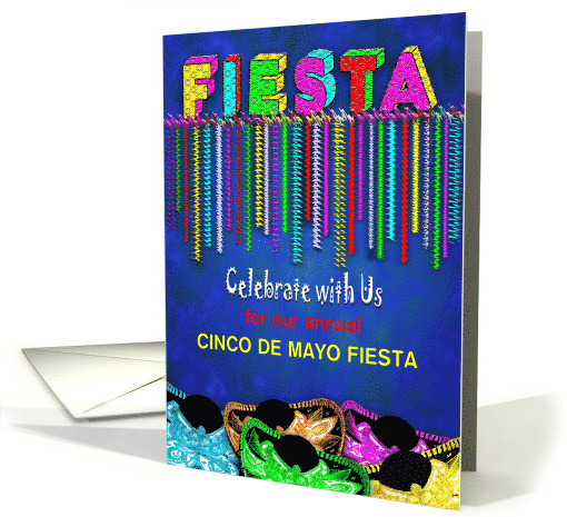 Fiesta Invitation - Mexican Hats - Colorful Streamers -... (1509714)