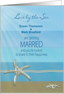 Wedding Invitation, Love by the Sea, Starfish, Name card