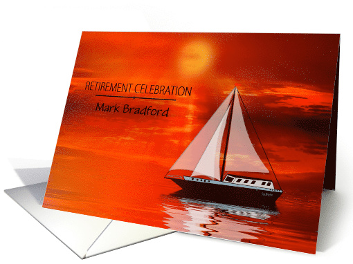 Retirement, Invitation, Sailing in the Sunset, Sailboat,... (1539090)