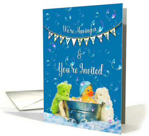 Baby Shower Invitation, Rubber Duck and Stuffed Animals... (1582458)