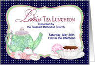 Invitation, Ladies’ Tea Luncheon, Personalize Front card