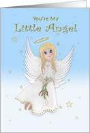 Valentine’s Day, You’re Our Little Angel, Sweet Angel and Stars card