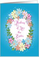 Easter, Thinking of You, Multi-Colored Pastel Daisies card
