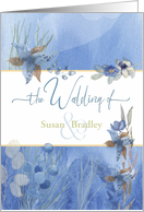 Invitation, Wedding, Blue Hues and Nature Modern Image, Insert Name card