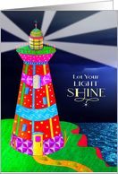 Hello Lighthouse Christian Your Light Shine Kaleidoscope Collection card